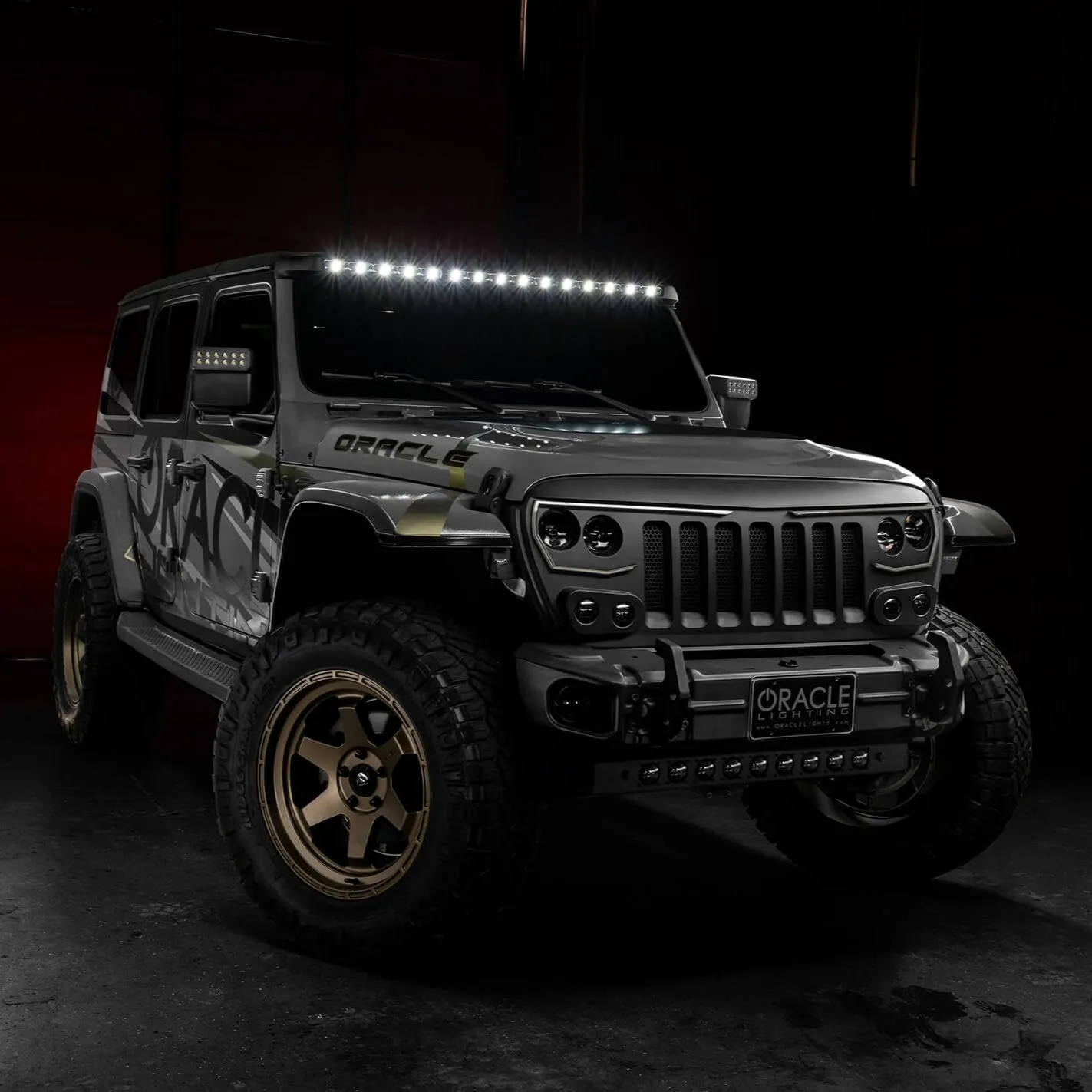 ORACLE Lighting Integrated Windshield Roof LED Light Bar System for Jeep Wrangler JL & Gladiator JT - PRE-ORDER