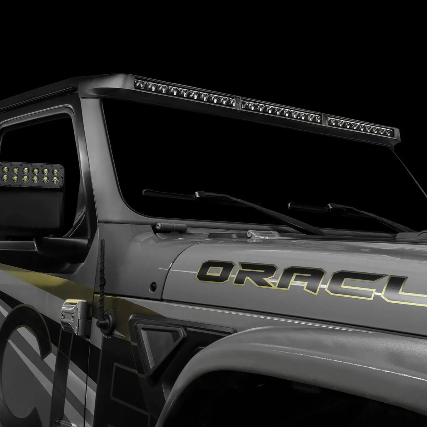 ORACLE Lighting Integrated Windshield Roof LED Light Bar System for Jeep Wrangler JL & Gladiator JT - PRE-ORDER