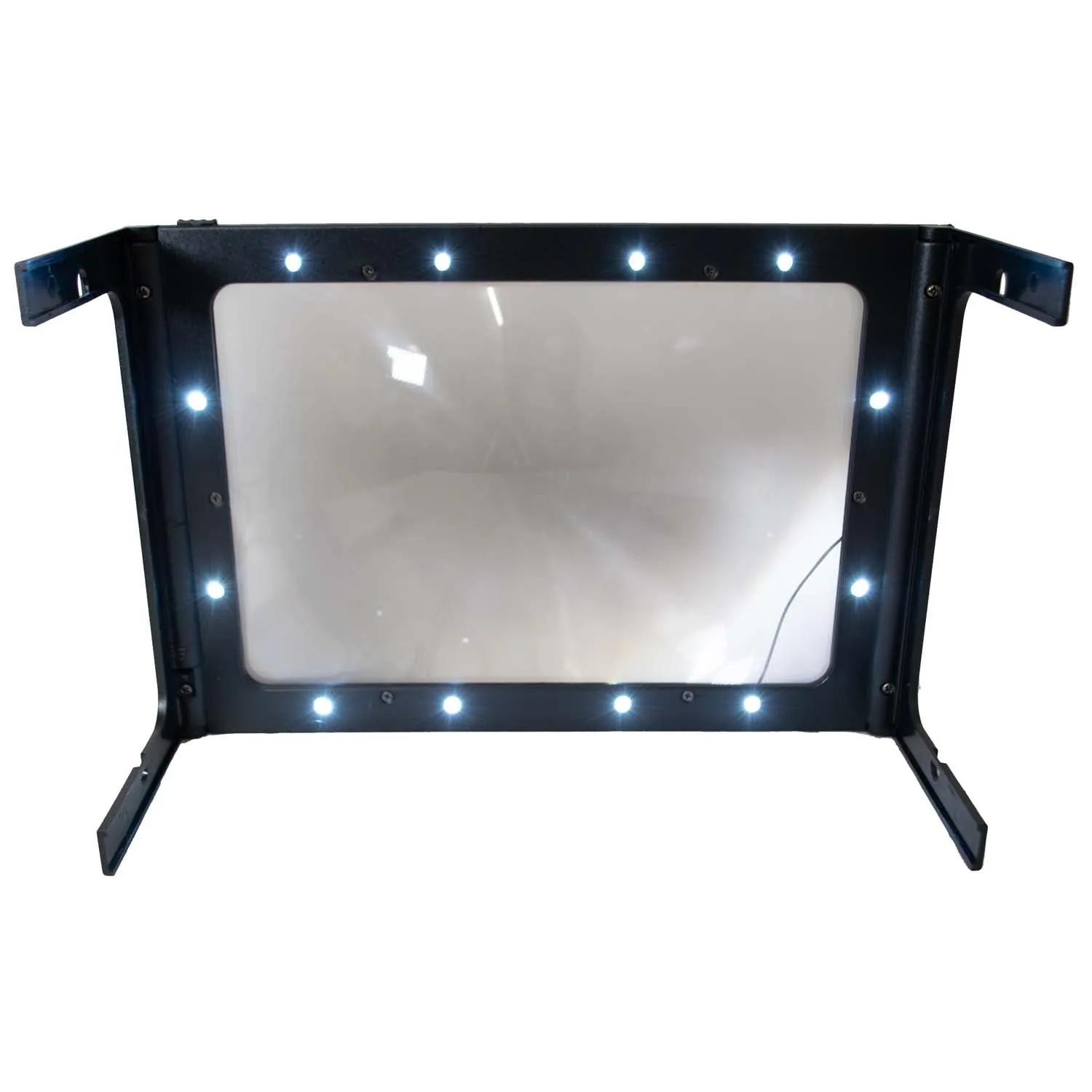Page-size magnifier, handheld   stand   hangs around neck