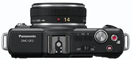 Panasonic Lumix DMC-GF2 Mirrorless Camera W/14mm Lens (Black)