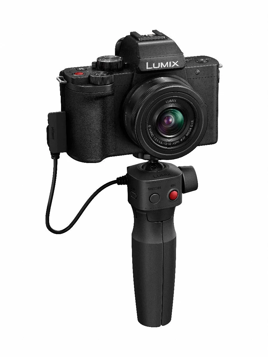 Panasonic LUMIX G100 Mirrorless 4K Vlogging Kit -w 12-32mm Lens and Tripod Grip - Black