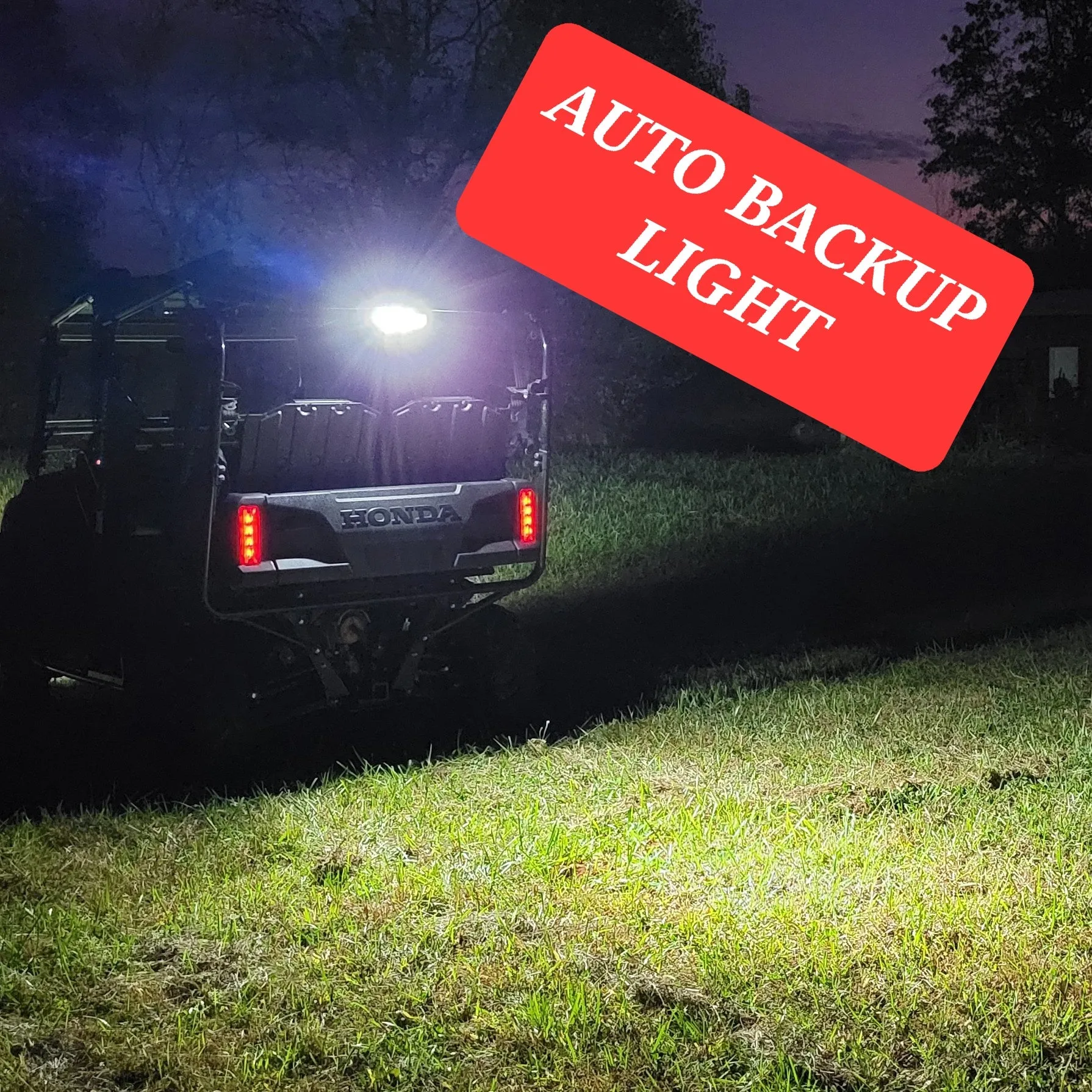 Plug-n-play Auto Backup Light High Mount Kit for Honda Pioneer 1000 / 700