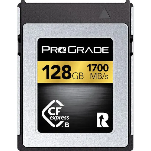 Prograde Digital PGCFX128GAPNA 128GB CFexpress 2.0 Type B Gold Memory Card
