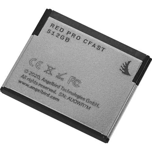 RED PRO 512GB CFast 2.0 280MB/s Memory Card