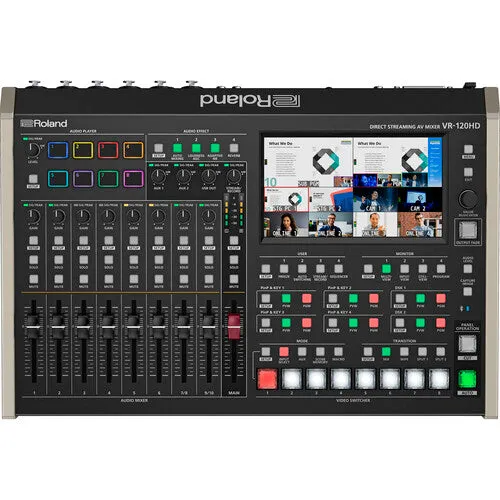 Roland VR-120HD Direct Streaming AV Mixer With Video Record And Playback