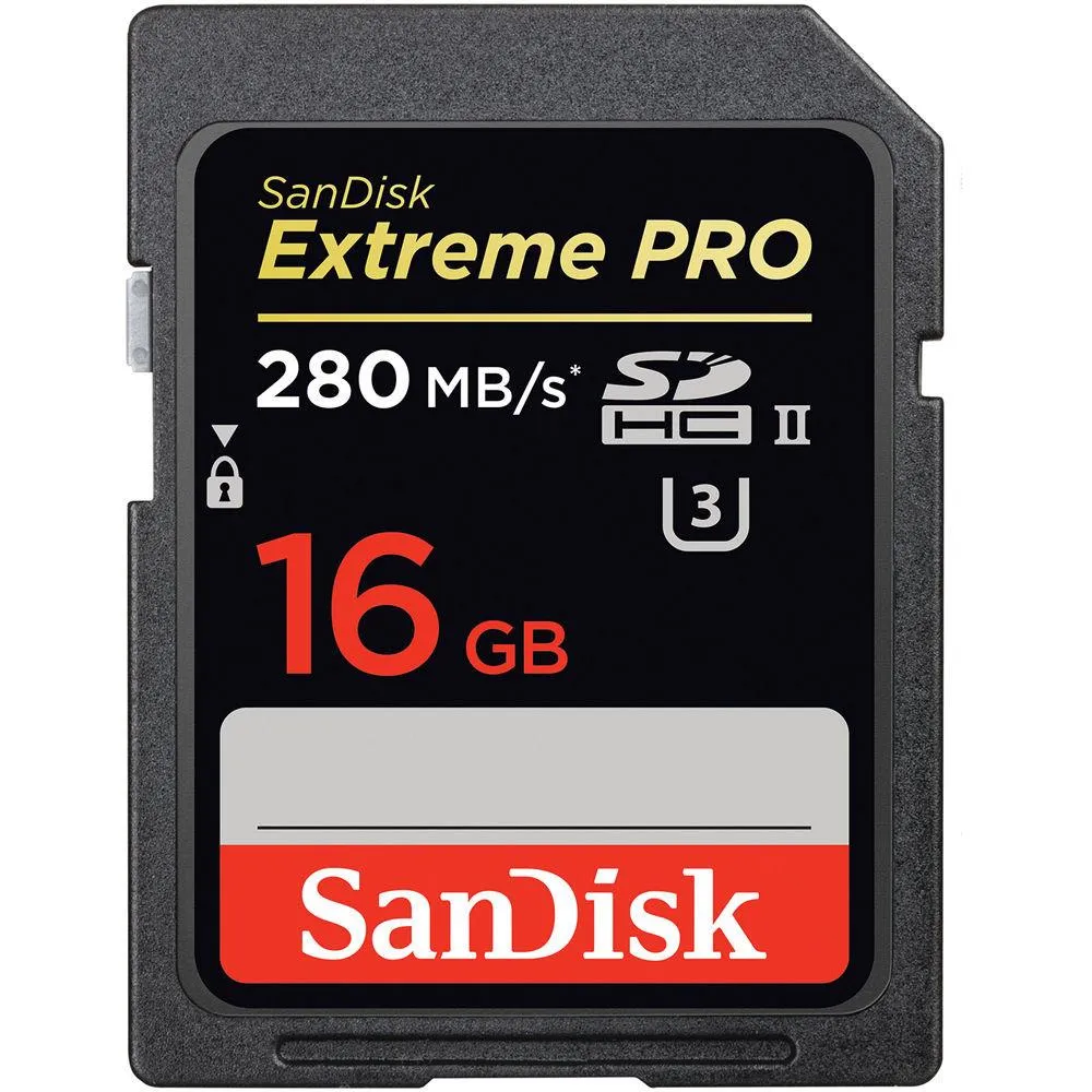 Sandisk Extreme PRO SDHC CLASS U3 CARDS Read 280MB/s Write Speed 1667x