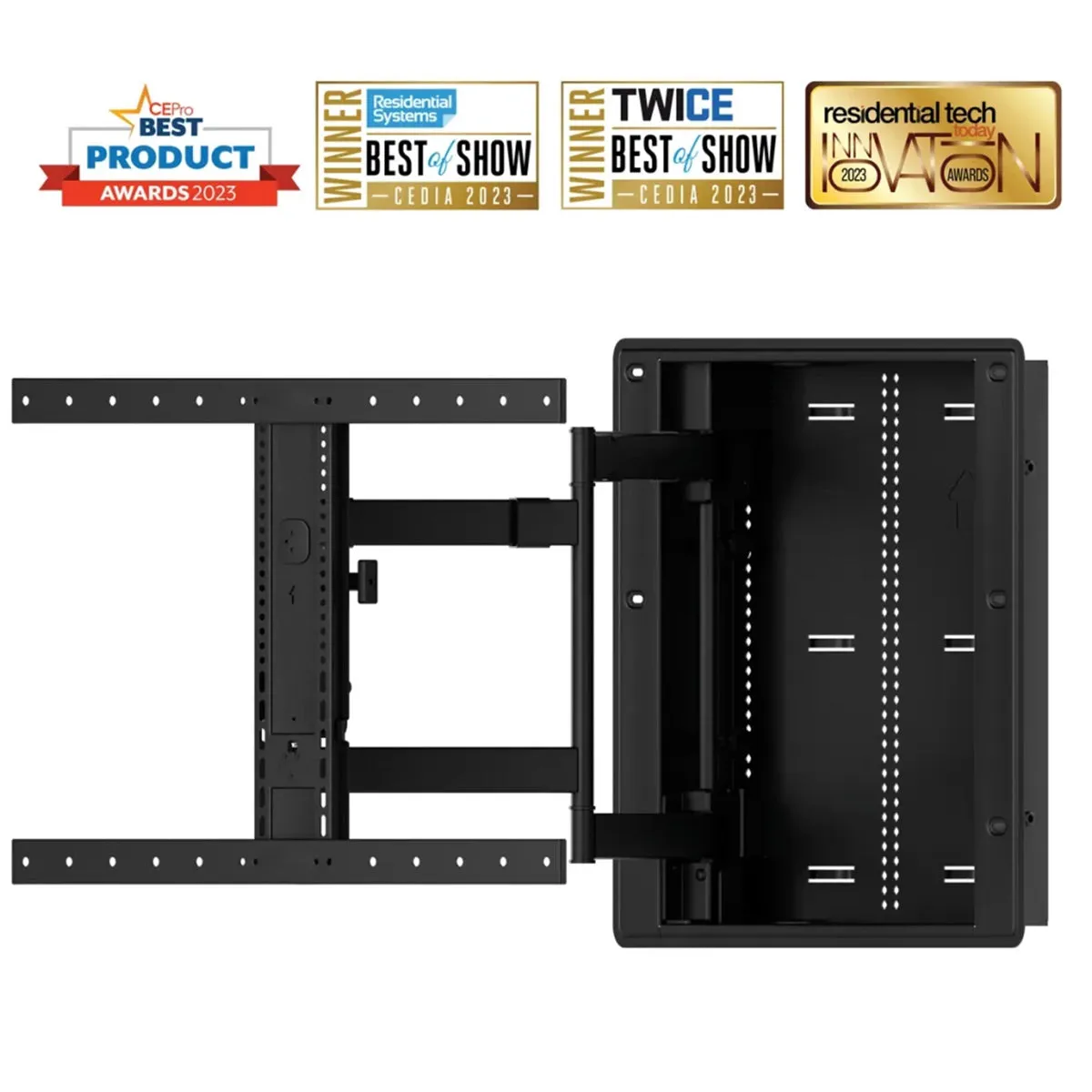 Sanus VIWLF128 Premium Large In-Wall Full Motion TV Mount for 42"-85" TVs