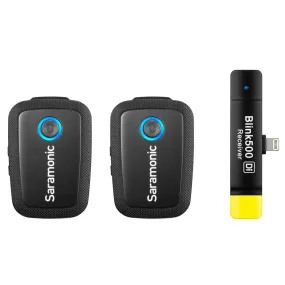 Saramonic Blink 500 B4 2-Person Digital  Wireless Omni Lavalier Microphone System for Lightning iOS Devices (2.4 GHz)