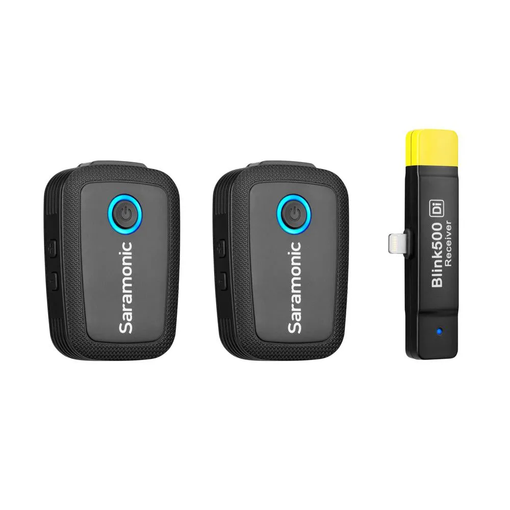 Saramonic Blink 500 B4 2-Person Wireless Clip-On Mic System with Lavalier & Lightning Receiver for iPhone & iPad