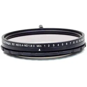 SLR Magic 62mm Self-Locking Variable Neutral Density 0.4 to 1.8 Filter (1.3 to 6 Stops)