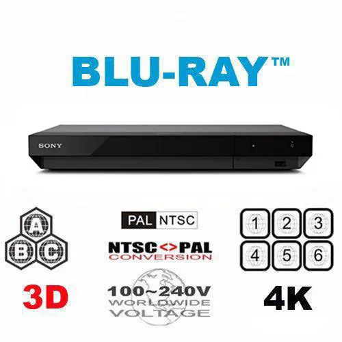 Sony UBP-X700: Multi Region Free Ultra HD 4K Blu-Ray Player- Built-in WiFi, Dolby Atmos & 3D Support