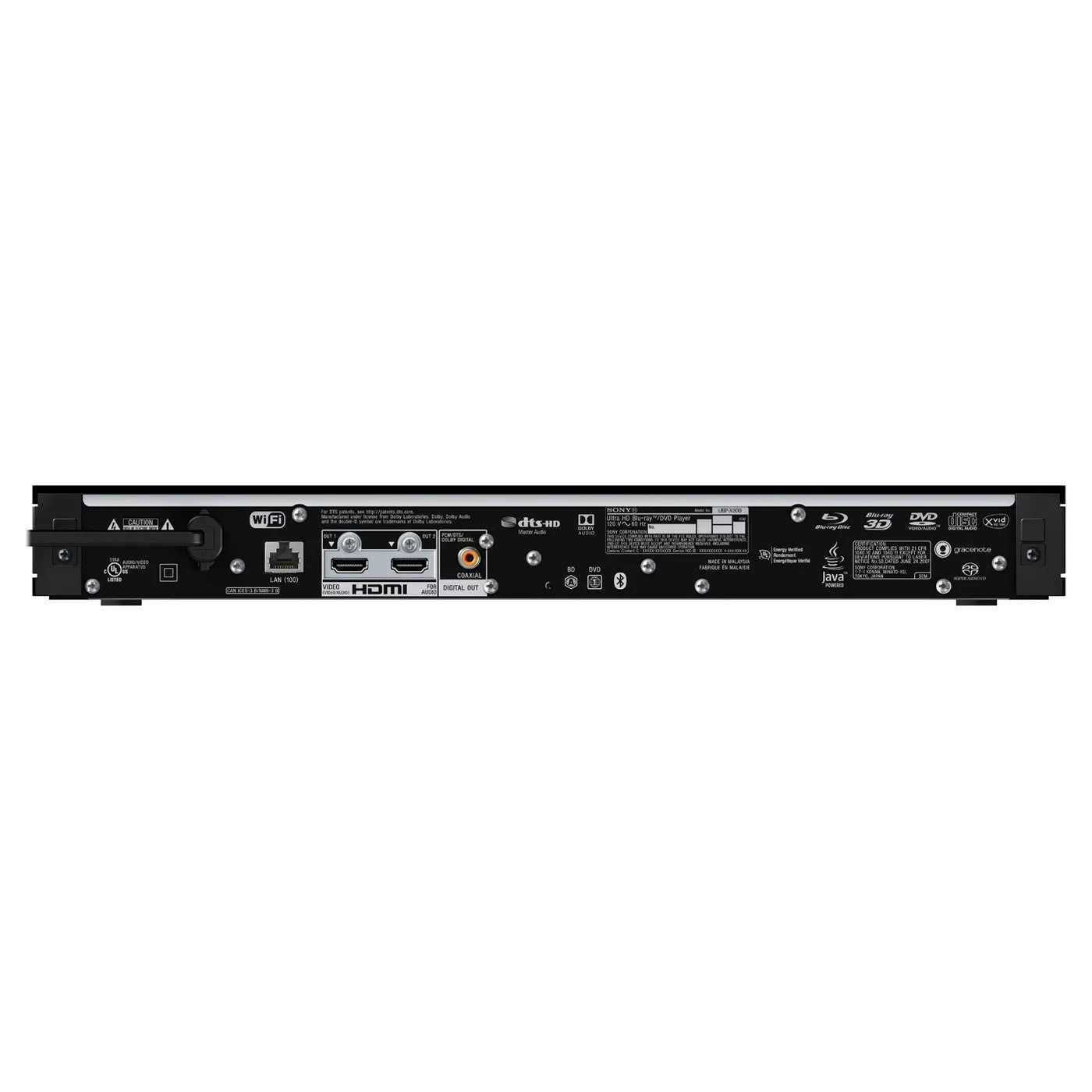 Sony UBP-X800M2: Ultra HD 4K Region Free Blu-Ray Player- Built-in WiFi & 3D Support