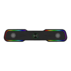 T-Dagger T-Tgs600 2 X 3W|3.5Mm|Usb|Rgb Soundbar - Black