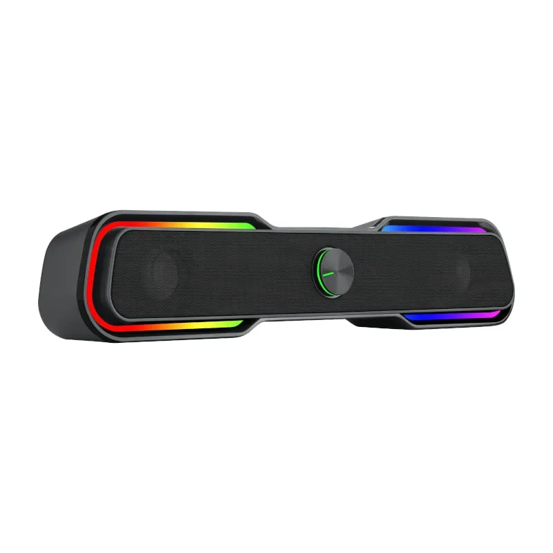 T-Dagger T-Tgs600 2 X 3W|3.5Mm|Usb|Rgb Soundbar - Black