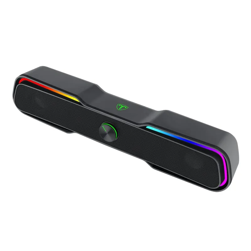 T-Dagger T-Tgs600 2 X 3W|3.5Mm|Usb|Rgb Soundbar - Black