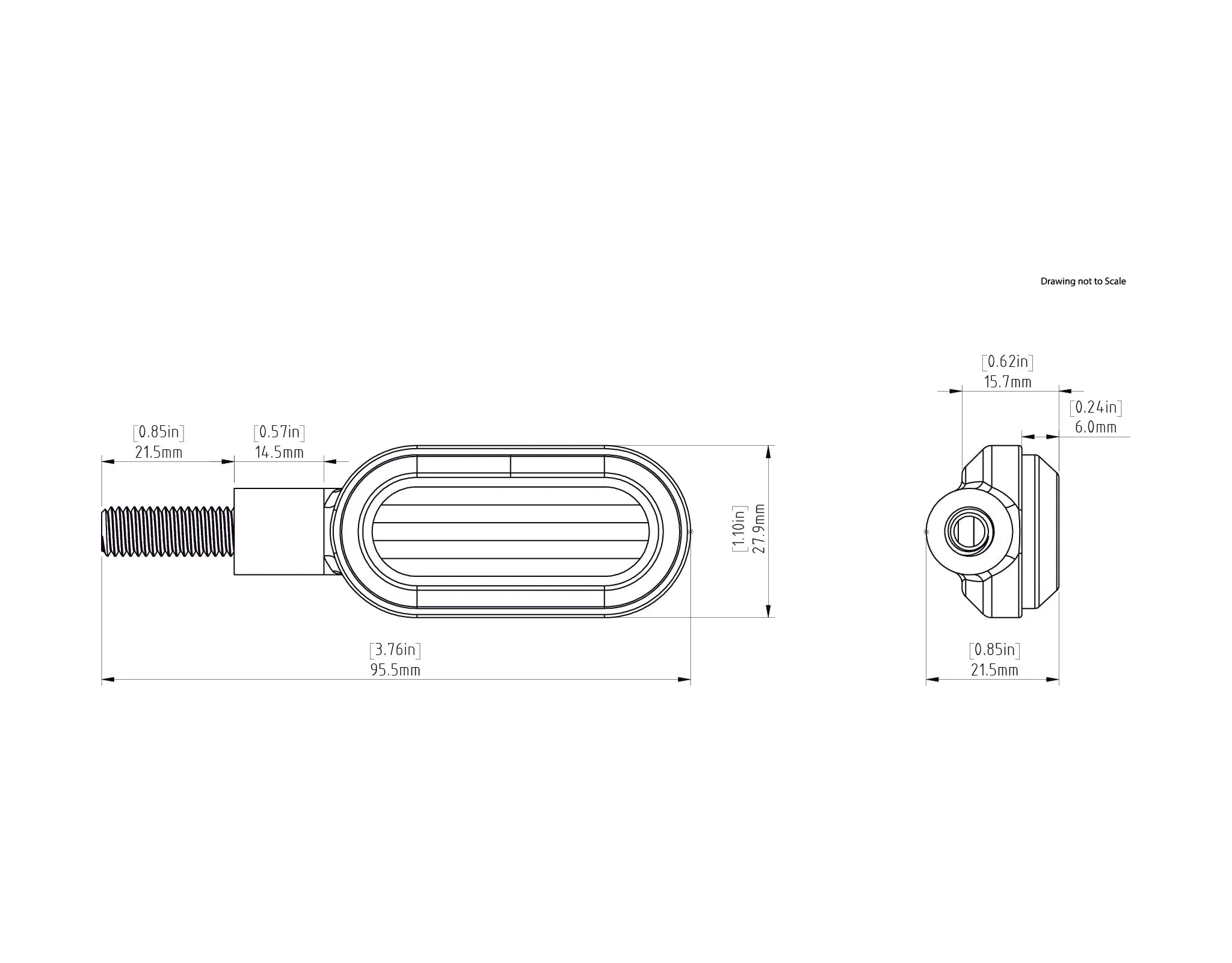 T3 Switchback M8 LED Turn Signals - Rear