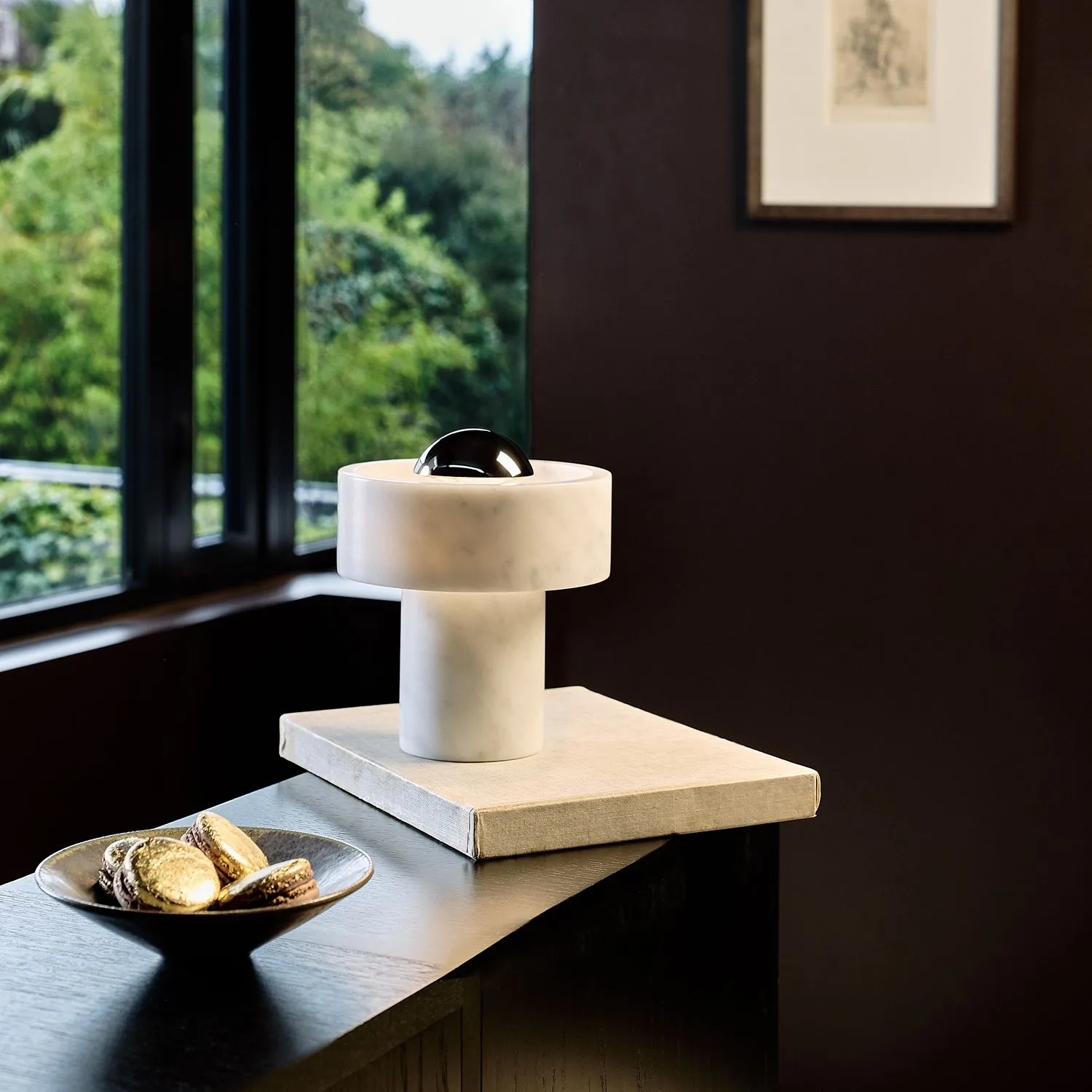 tom dixon | stone portable lamp | silver