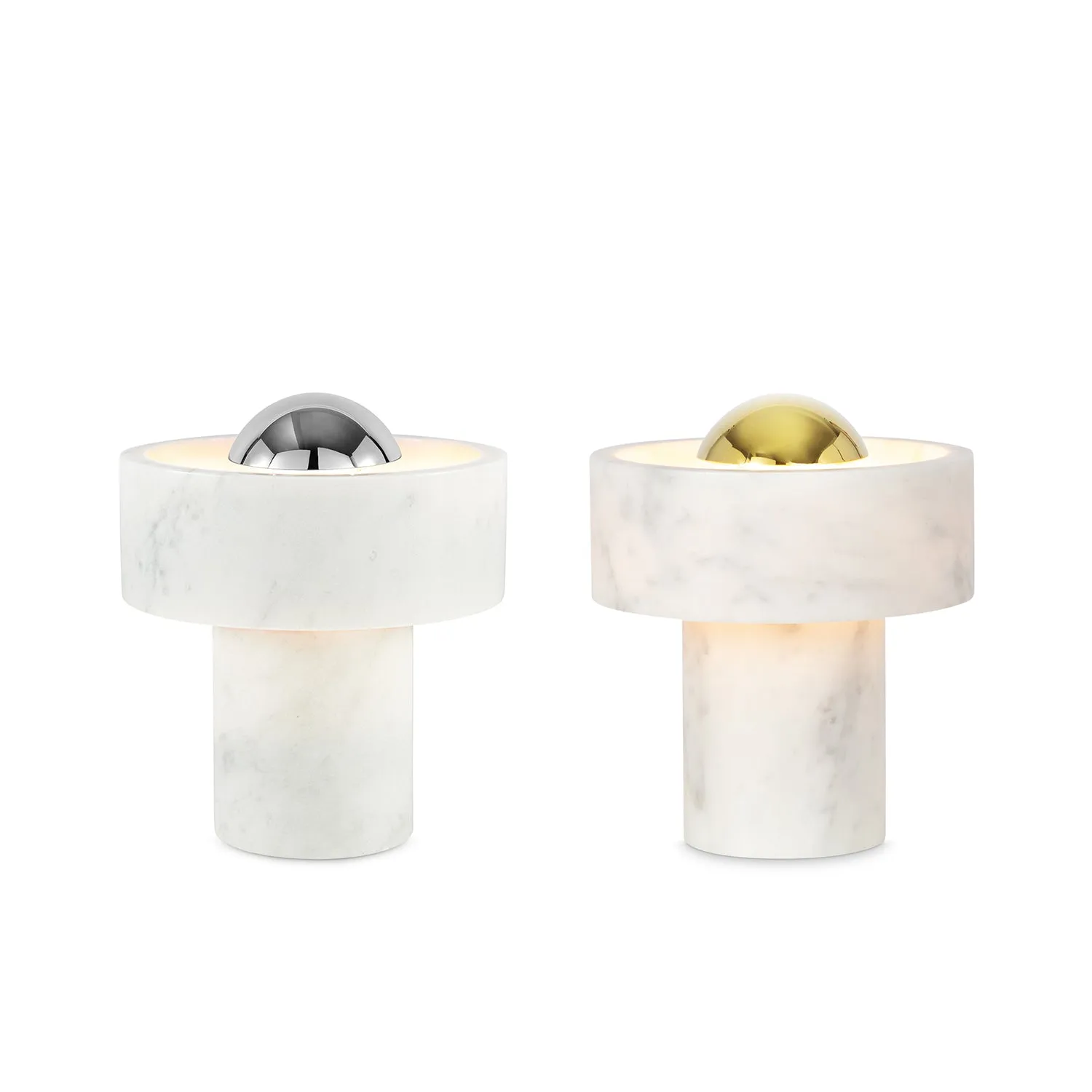 tom dixon | stone portable lamp | silver