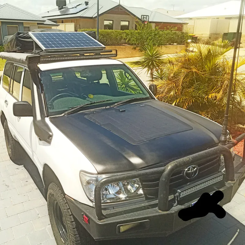 Toyota Land Cruiser 100 Series J100 Lensun 100W Hood/Bonnet Flexible Solar Panel