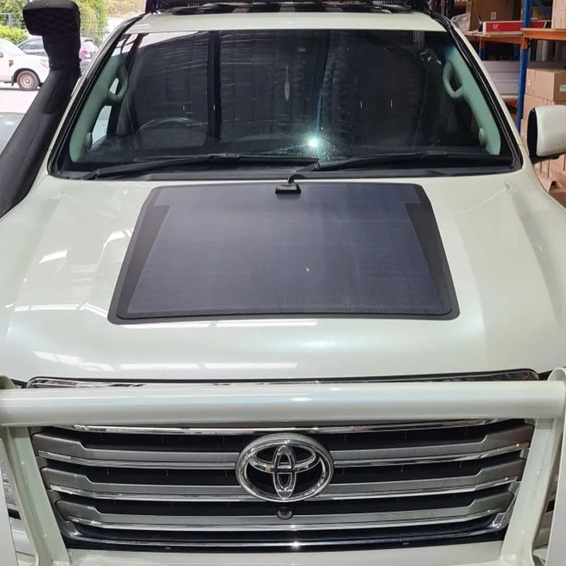 Toyota Land Cruiser 200 Series Lensun 100W Hood/Bonnet Flexible Solar Panel