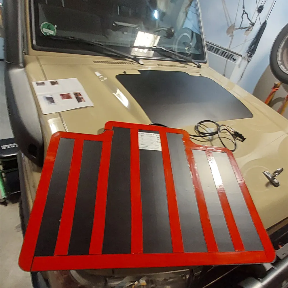 Toyota Land Cruiser 70 Series GRJ78 Lensun 55W Bonnet Flexible Solar Panel