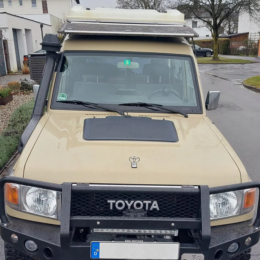 Toyota Land Cruiser 70 Series GRJ78 Lensun 55W Bonnet Flexible Solar Panel