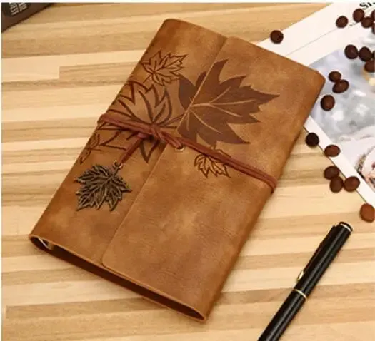 Travelers Vintage Notebook PU Leather Blank Kraft Diary Note Book