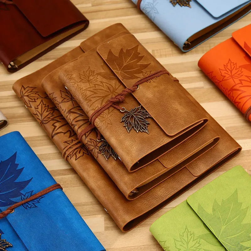 Travelers Vintage Notebook PU Leather Blank Kraft Diary Note Book