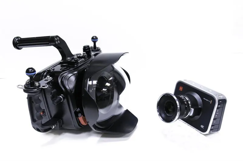 Used 4K Blackmagic Cinema Camera 2012 Underwater Package with Used Housing and Used Acryllic Dome Sale Price - the Original 4k