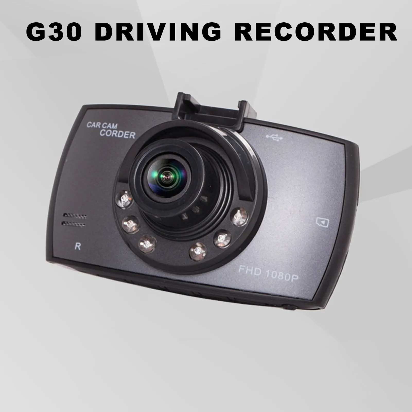 versatile G30 H300 Driving Recorder High Clarity 1080P 2.4in Display Car DVR Night Vision Cycle Recording Dash Camera for Car