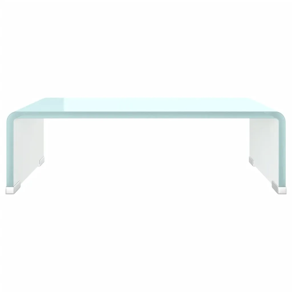 vidaXL TV Stand/Monitor Riser Glass Green 40x25x11 cm