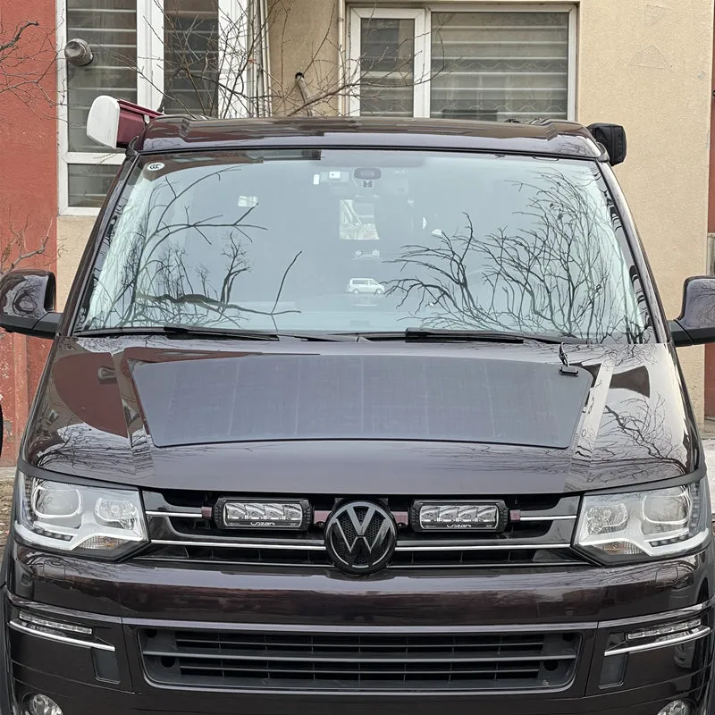 Volkswagen VW T5 T6 Camper Van Lensun 75W Hood/Bonnet Flexible Solar Panel