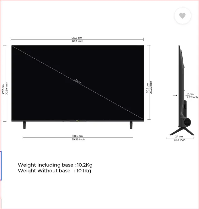 Vu Cinema 139 cm 55 Cinema Ultra HD (4K) LED Smart WebOS TV 3 yrs Warranty