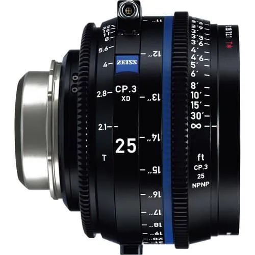 Zeiss CP.3 25mm T2.1 Feet XD eXtended Data Compact Prime Cine Lens for PL Mount