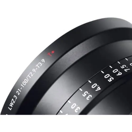 Zeiss LWZ.3 21-100mm T2.9-3.9 Lightweight Zoom Cine Lens for PL Mount